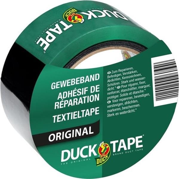 Grote foto duck tape original 50mm x 25m zwart doe het zelf en verbouw materialen en producten
