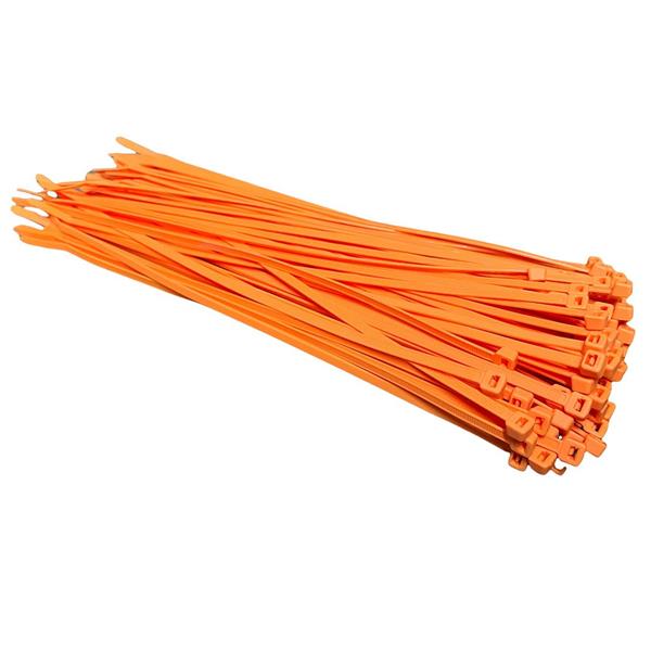 Grote foto td47 kabelbinders 7.6 x 370mm fluor oranje doe het zelf en verbouw materialen en producten