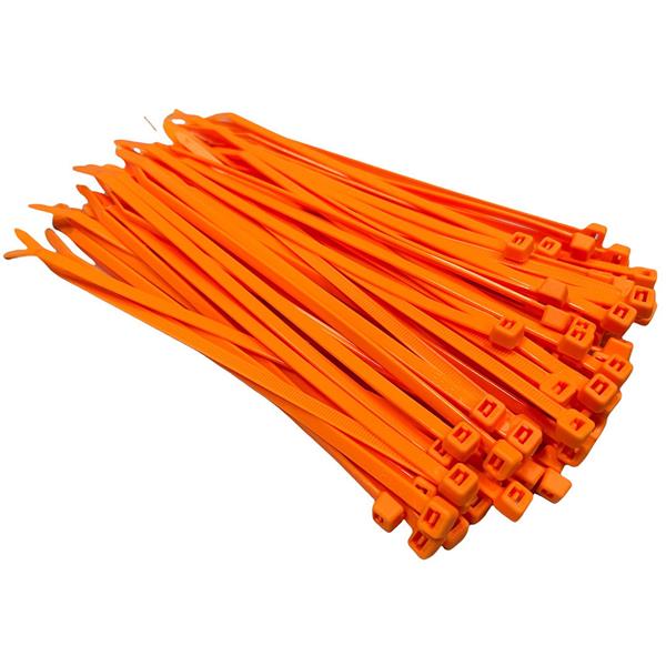 Grote foto td47 kabelbinders 4.8 x 200 mm fluor oranje doe het zelf en verbouw materialen en producten
