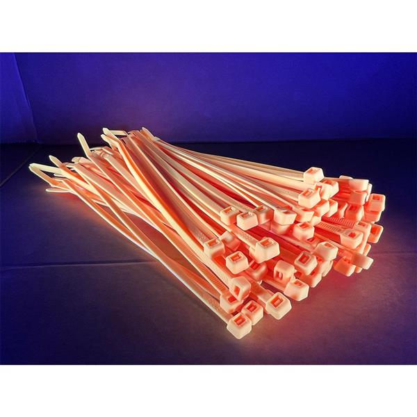 Grote foto td47 kabelbinders 4.8 x 200 mm fluor oranje doe het zelf en verbouw materialen en producten