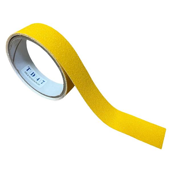 Grote foto td47 antislip tape strook 25mm x 1m geel doe het zelf en verbouw materialen en producten
