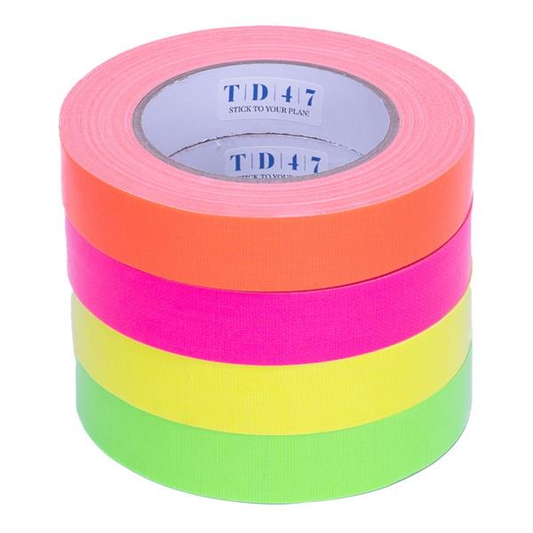 Grote foto td47 gaffa tape fluor deal 4 rollen 25mm doe het zelf en verbouw materialen en producten