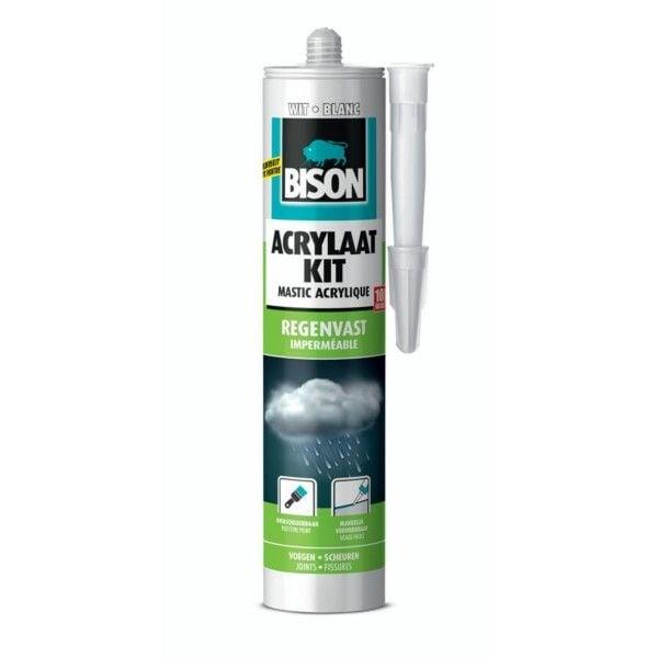 Grote foto bison acrylaatkit regenvast 300ml wit doe het zelf en verbouw materialen en producten