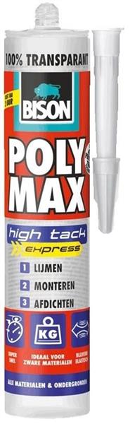 Grote foto bison polymax high tack express 300g transparant doe het zelf en verbouw materialen en producten