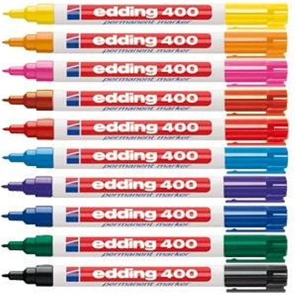 Grote foto edding 400 permanent marker assortiment 1 mm rond doe het zelf en verbouw gereedschappen en machines