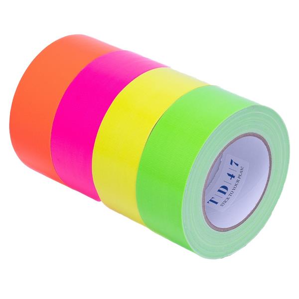 Grote foto td47 gaffa tape fluor deal 4 rollen 50mm doe het zelf en verbouw materialen en producten