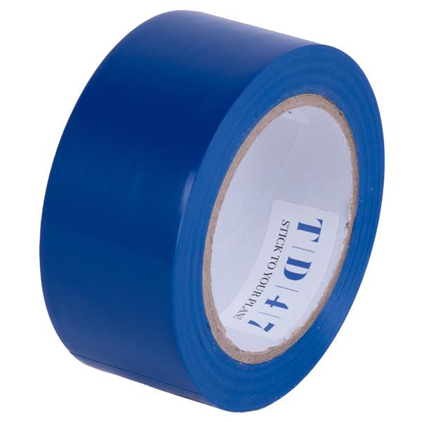 Grote foto td47 pvc safety markeringstape 50mm x 33m blauw doe het zelf en verbouw materialen en producten
