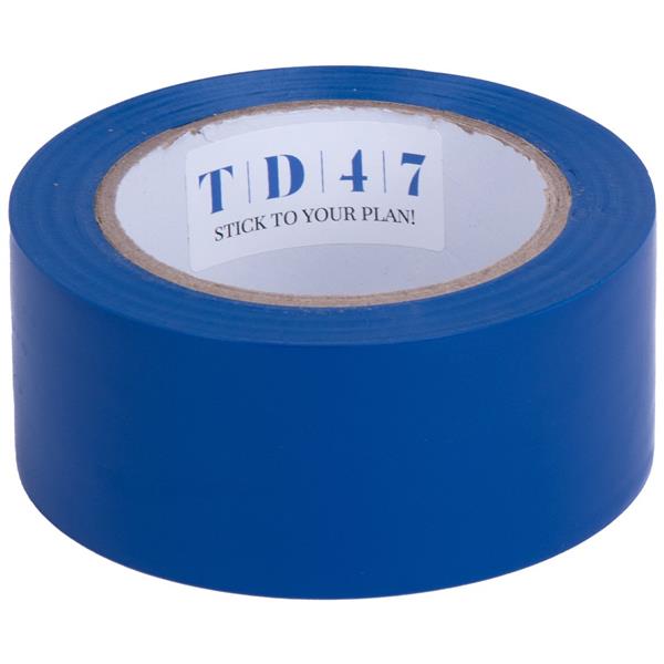 Grote foto td47 pvc safety markeringstape 50mm x 33m blauw doe het zelf en verbouw materialen en producten