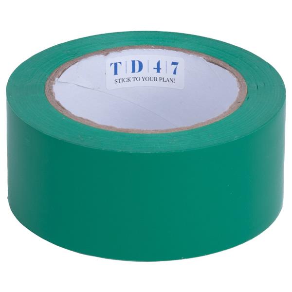 Grote foto td47 pvc safety markeringstape 50mm x 33m groen doe het zelf en verbouw materialen en producten