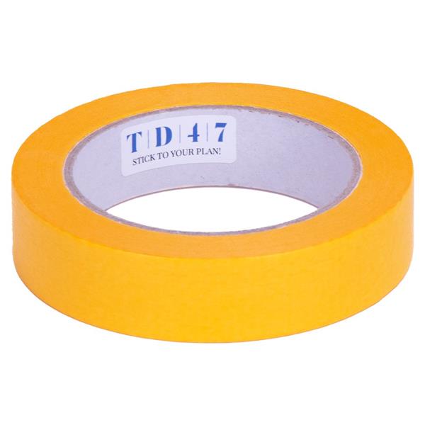 Grote foto td47 masking tape gold 25mm x 50m doe het zelf en verbouw materialen en producten