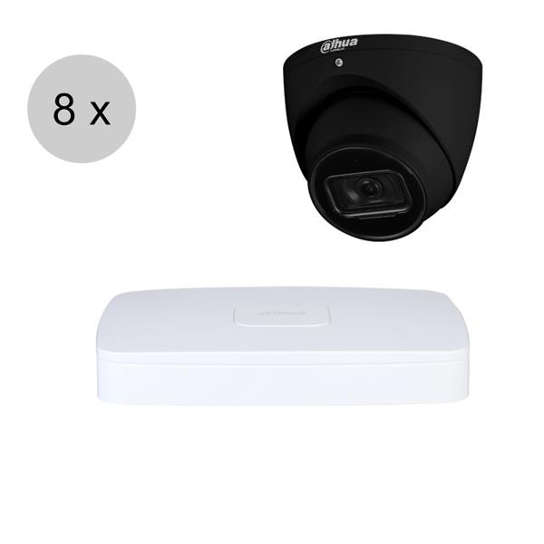 Grote foto dahua 4mp ip cameraset wizsense 8 turret dome camera starlight audio 2.8mm 50m ips84 audio tv en foto videobewakingsapparatuur