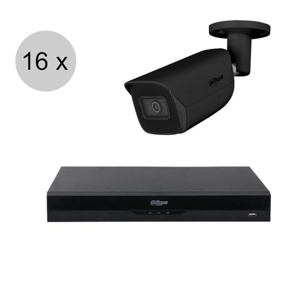 Grote foto dahua 4mp ip cameraset wizsense 16 bullet camera starlight audio 2.8mm 50m ips164db2 audio tv en foto videobewakingsapparatuur