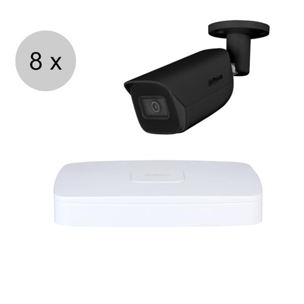 Grote foto dahua 4mp ip cameraset wizsense 8 bullet camera starlight audio 2.8mm 50m ips84db2 audio tv en foto videobewakingsapparatuur