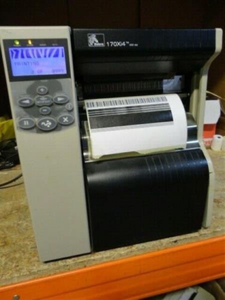 Grote foto zebra 170xi4 300dpi thermische label printer rewinder usb netwerk computers en software printers