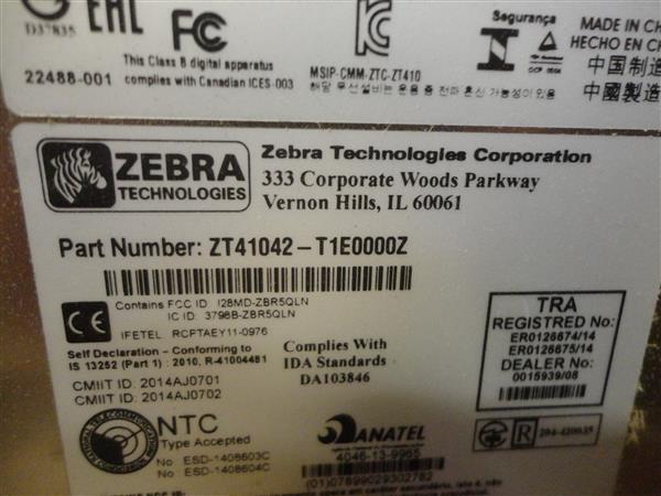 Grote foto zebra zt410 thermal label printer usb lan 200dpi with peel option computers en software printers