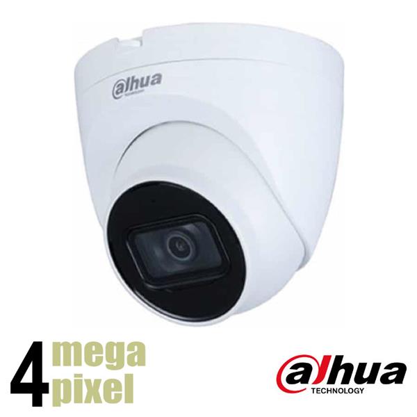Grote foto dahua wizsense 4mp ip dome camera starlight microfoon 30m 2.8mm hdw2441tm s audio tv en foto videobewakingsapparatuur