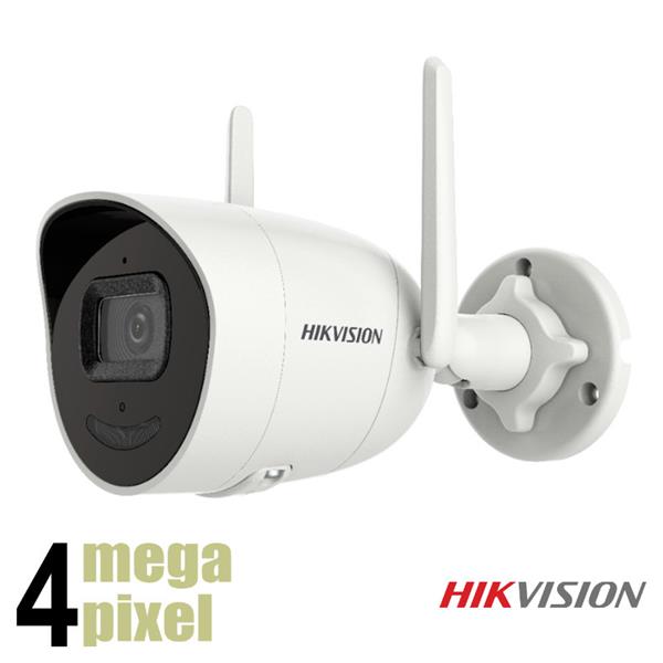 Grote foto hikvision 4mp wifi bullet camera 2.8mm lens 30m nachtzicht audio ds 2cv2041g2 idw audio tv en foto videobewakingsapparatuur