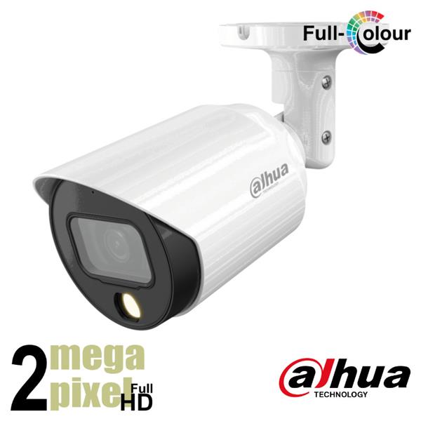 Grote foto dahua full hd cvi camera 0.0002 lux full color 2 8mm microfoon hfw2249tp a led audio tv en foto videobewakingsapparatuur