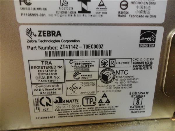 Grote foto zebra zt411 thermal label printer lan usb bluetooth 200dpi computers en software printers
