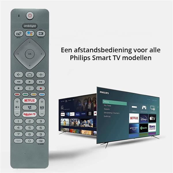 Grote foto slimtron universele afstandsbediening voor philips ambilight smart tvs audio tv en foto afstandsbedieningen