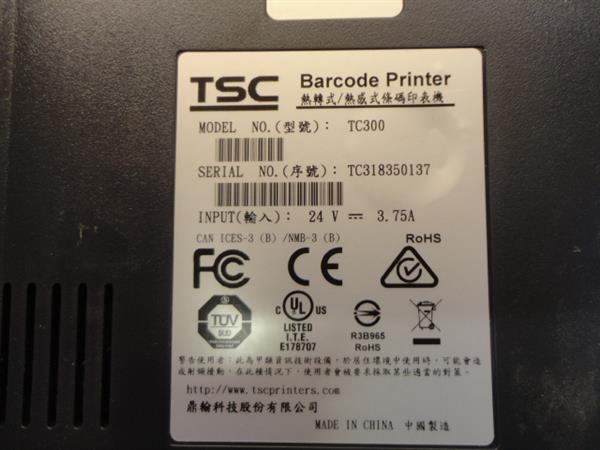 Grote foto tsc tc 300 thermische transfer label printer 300dpi computers en software printers