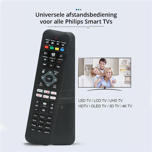 Grote foto philips universele afstandsbediening smart tv remote audio tv en foto afstandsbedieningen