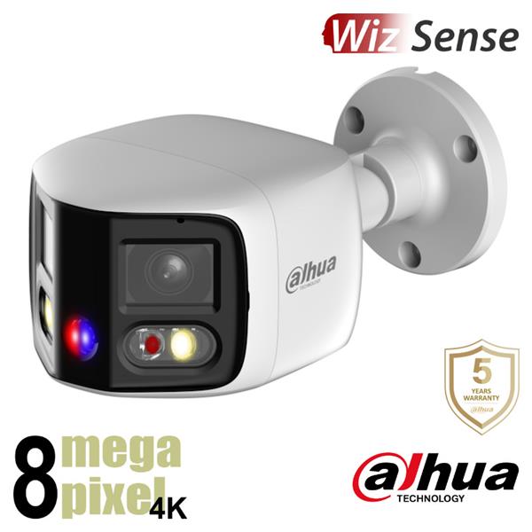 Grote foto dahua 2 x 4mp wizsense 180 graden actieve afschrikking pfw3849sp a180 e2 as audio tv en foto videobewakingsapparatuur