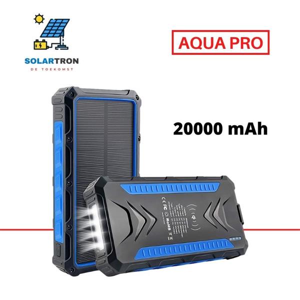 Grote foto solartron aqua max solar powerbank 36000 mah telecommunicatie toebehoren en onderdelen
