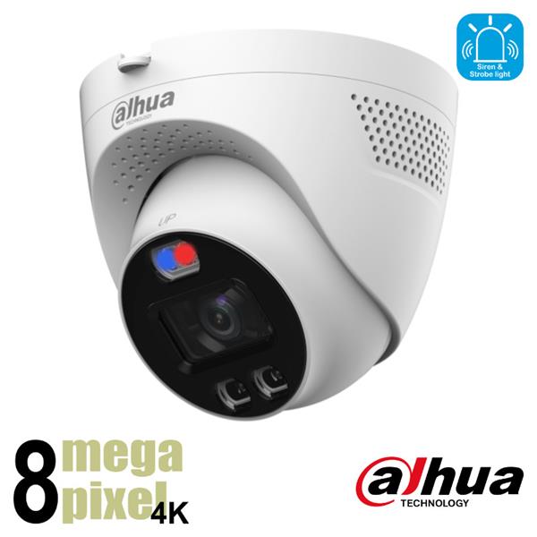 Grote foto dahua 4k cvi camera 2.8mm lens 40m active deterrence me1809tqp a pv audio tv en foto videobewakingsapparatuur