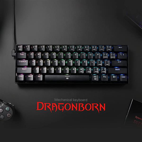 Grote foto redragon dragonborn k630 gaming toetsenbord spelcomputers games overige games