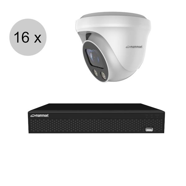 Grote foto aanbieding van 3995. naar 2795 mammoet 4k ip camerasysteem 16 camera slimme bewegingsdet audio tv en foto videobewakingsapparatuur