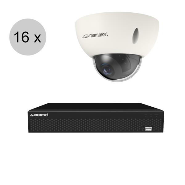 Grote foto mammoet 4k ip camerasysteem 16 dome camera slimme bewegingsdetectie 20m nachtzicht ips168m audio tv en foto videobewakingsapparatuur