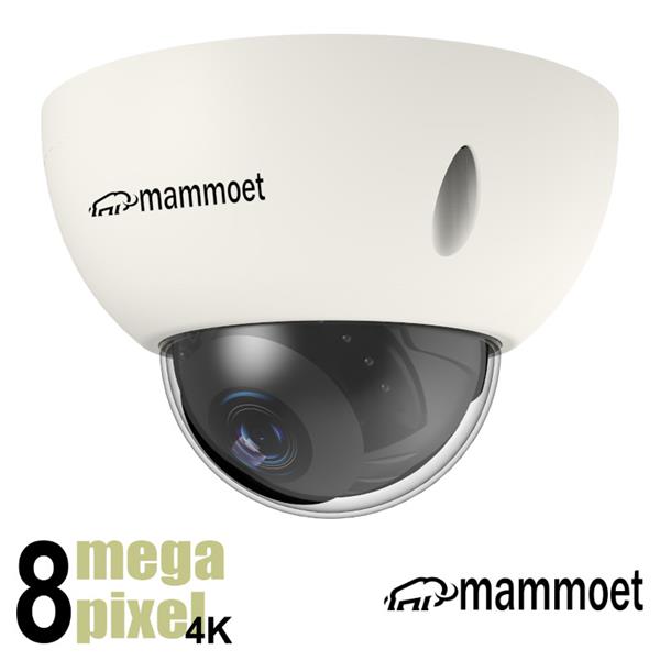 Grote foto mammoet 8mp 4k ip dome camera slimme detectie 20 m nachtzicht 2 8mm lens mamg2 audio tv en foto videobewakingsapparatuur