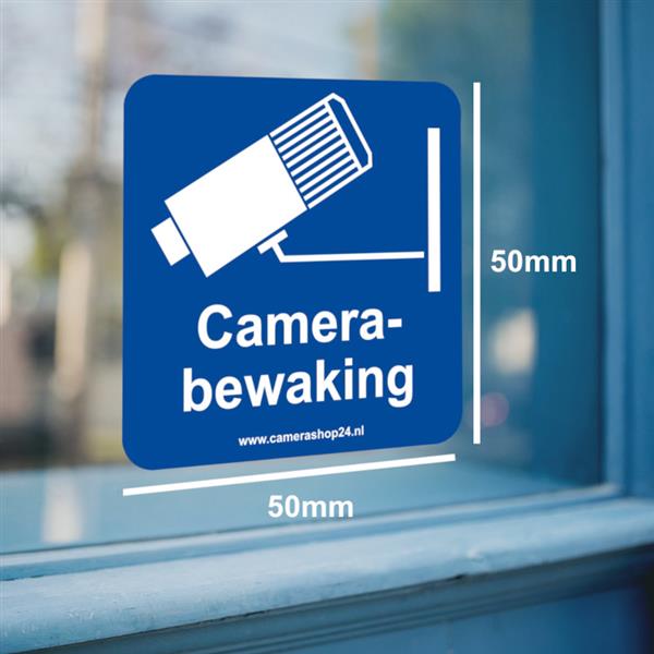 Grote foto vinyl sticker camerabewaking 50x50mm uv coating 10 stuks sk5010 audio tv en foto videobewakingsapparatuur