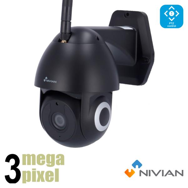 Grote foto nivian 3 megapixel wifi bestuurbare camera smart tracking microfoon en speaker ipc 0s2b audio tv en foto videobewakingsapparatuur