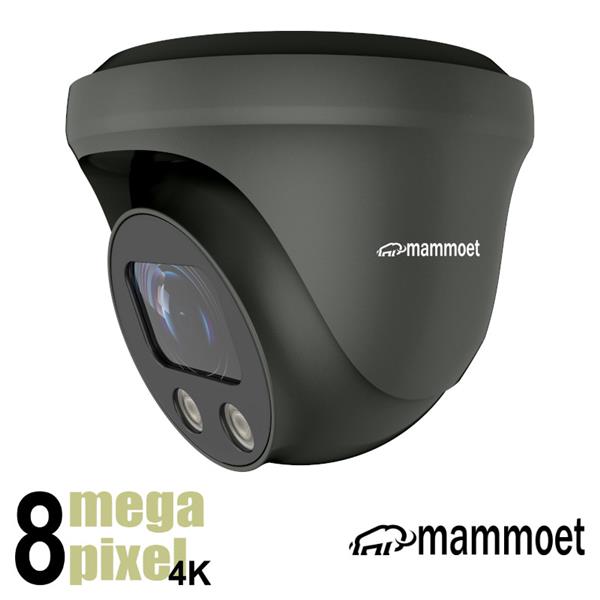 Grote foto mammoet 8mp 4k ip dome camera slimme detectie motorzoom 25m nachtzicht mamdm2 audio tv en foto videobewakingsapparatuur