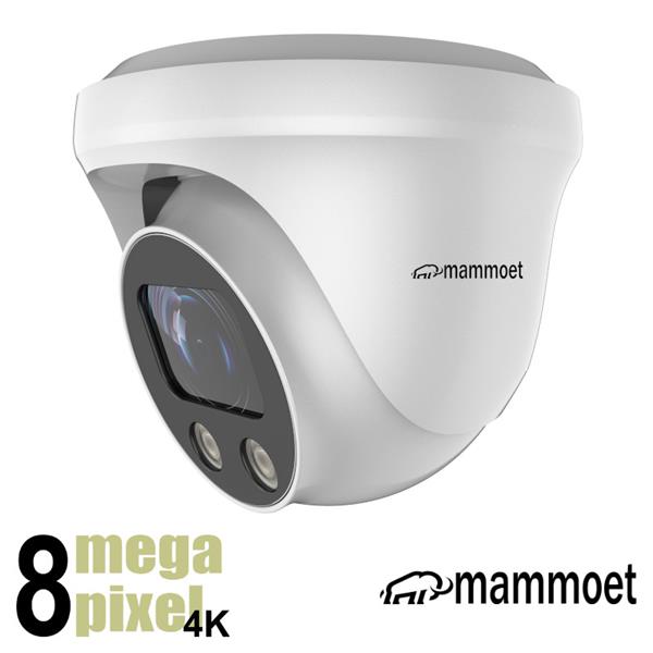 Grote foto mammoet 8mp 4k ip dome camera slimme detectie motorzoom 25m nachtzicht mamdm1 audio tv en foto videobewakingsapparatuur