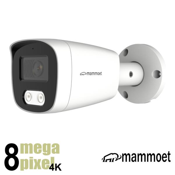 Grote foto aanbieding mammoet 8mp 4k ip camera slimme detectie 25 m nachtzicht sd slot 2 8mm mamb2 audio tv en foto videobewakingsapparatuur