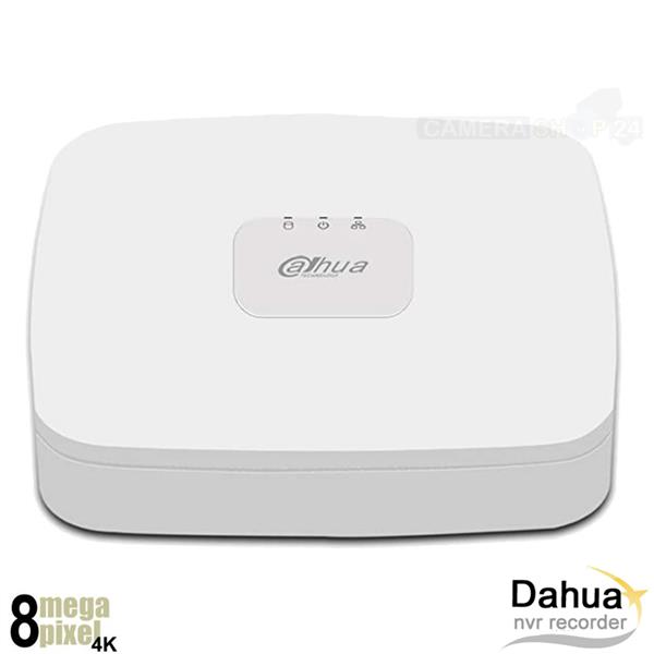 Grote foto dahua 4k 8 kanaals nvr recorder compact model 8x poe nvr4108 p 4ks2lq audio tv en foto videobewakingsapparatuur