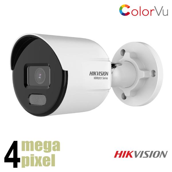 Grote foto hikvision 4 megapixel colorvu bullet camera witte leds hwi b149h audio tv en foto videobewakingsapparatuur