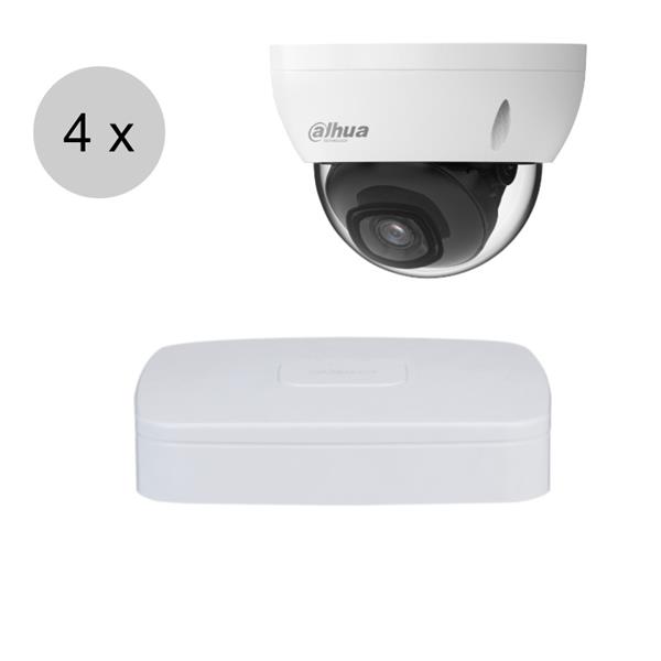 Grote foto dahua 5mp ip camerasysteem 30m nachtzicht 4 dome camera ips45d1 audio tv en foto videobewakingsapparatuur