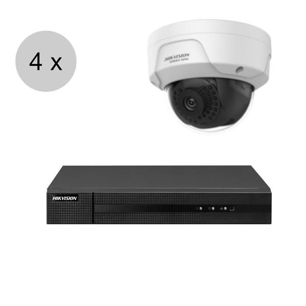 Grote foto hikvision 4k 8mp ip camerasysteem hiwatch poe 4 camera hik006 audio tv en foto videobewakingsapparatuur