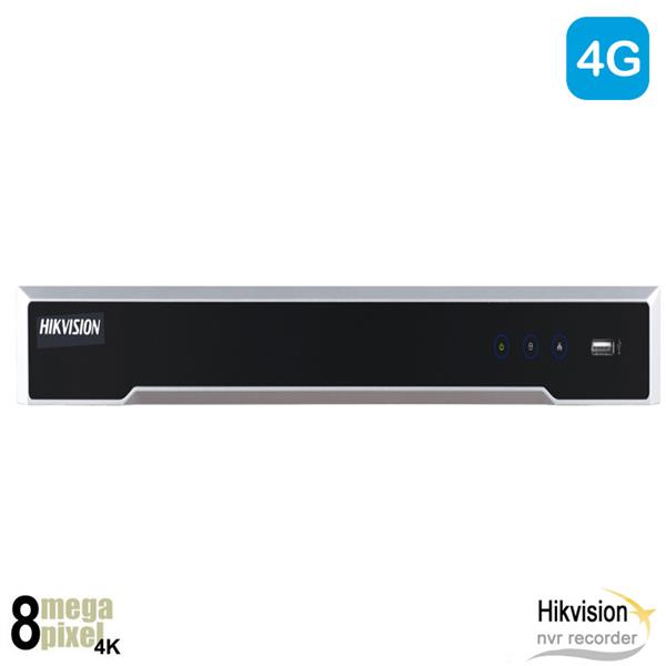 Grote foto hikvision 4k acusense 4g nvr recorder voor 4 camera ds 7604ni k1 4p 4gq audio tv en foto videobewakingsapparatuur