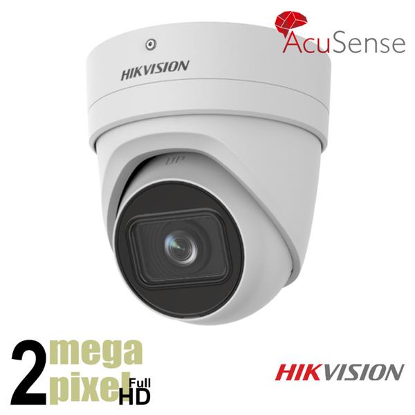 Grote foto hikvision acusense full hd ip dome camera micro sd slot 2.8 12mm lens ds 2cd2h26g2 izs audio tv en foto videobewakingsapparatuur