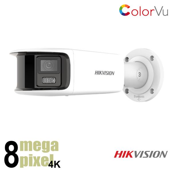 Grote foto hikvision 4k colorvu panorama camera 4 mm sd kaart slot alarm ds 2cd2t87g2p lsu sl audio tv en foto videobewakingsapparatuur