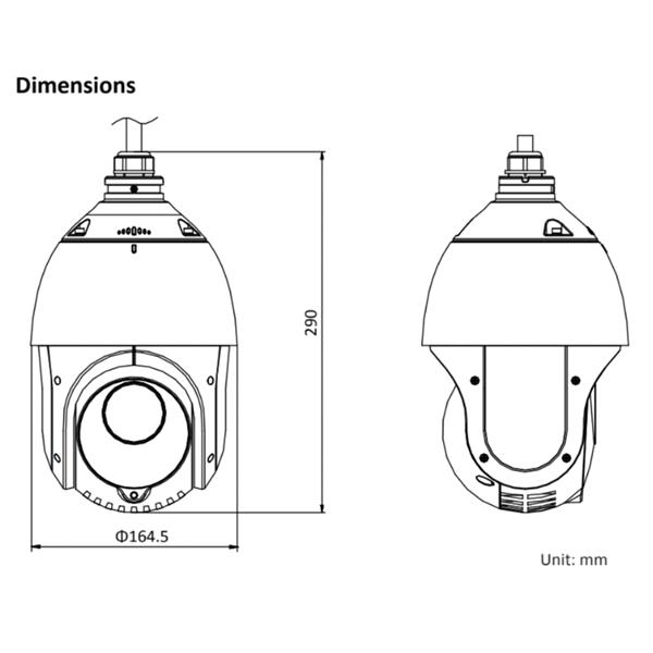 Grote foto hikvision 4mp ip speeddome camera 25x zoom 100m nachtzicht acusense poe ds 2de4425iw de audio tv en foto videobewakingsapparatuur