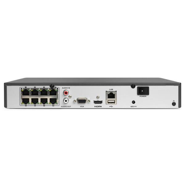 Grote foto hikvision 4k 8 kanaals nvr recorder audio 8x poe 4108mh 8p audio tv en foto videobewakingsapparatuur