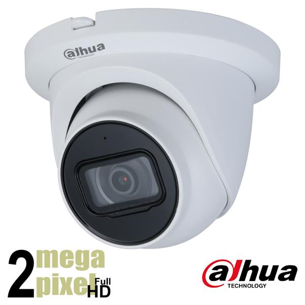 Grote foto dahua 2mp cvi dome camera 60m starlight microfoon 2 8mm hdw2241tmqp a audio tv en foto videobewakingsapparatuur