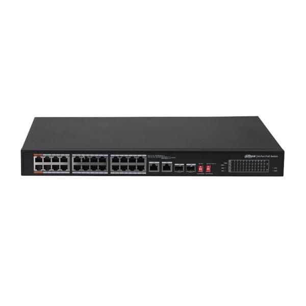 Grote foto dahua unmanaged poe switch 24 poe poorten 10 100m 2 uplink 1000m pfs3226 computers en software netwerkkaarten routers en switches