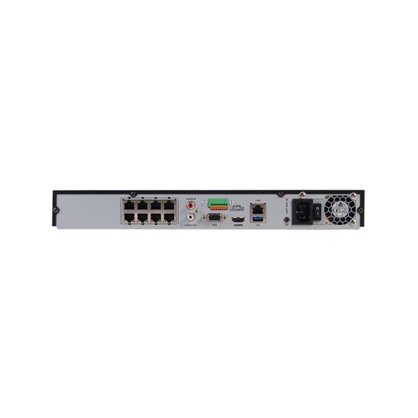 Grote foto hikvision 4k 8 kanaals nvr recorder 8x poe 4x alarm 2x hdd 5208mh 8p audio tv en foto videobewakingsapparatuur
